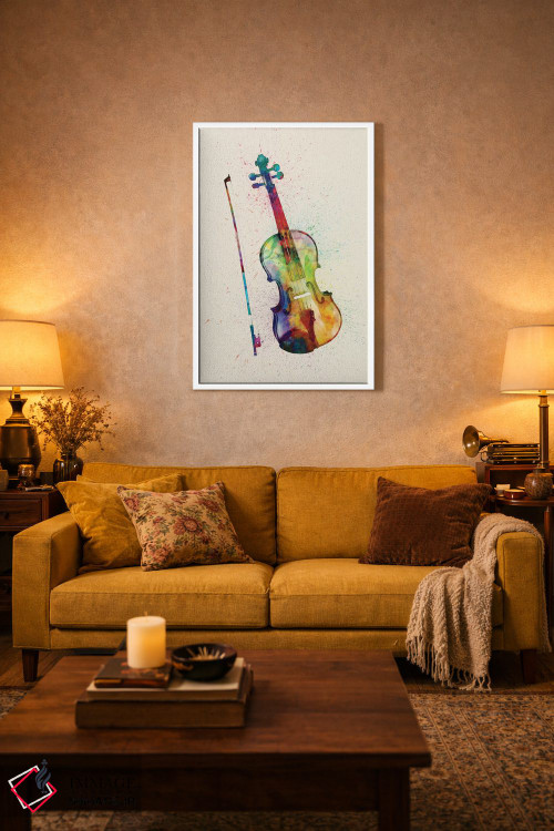 تابلو دکوراتیو ویولن اثر مایکل تامپست - D2W