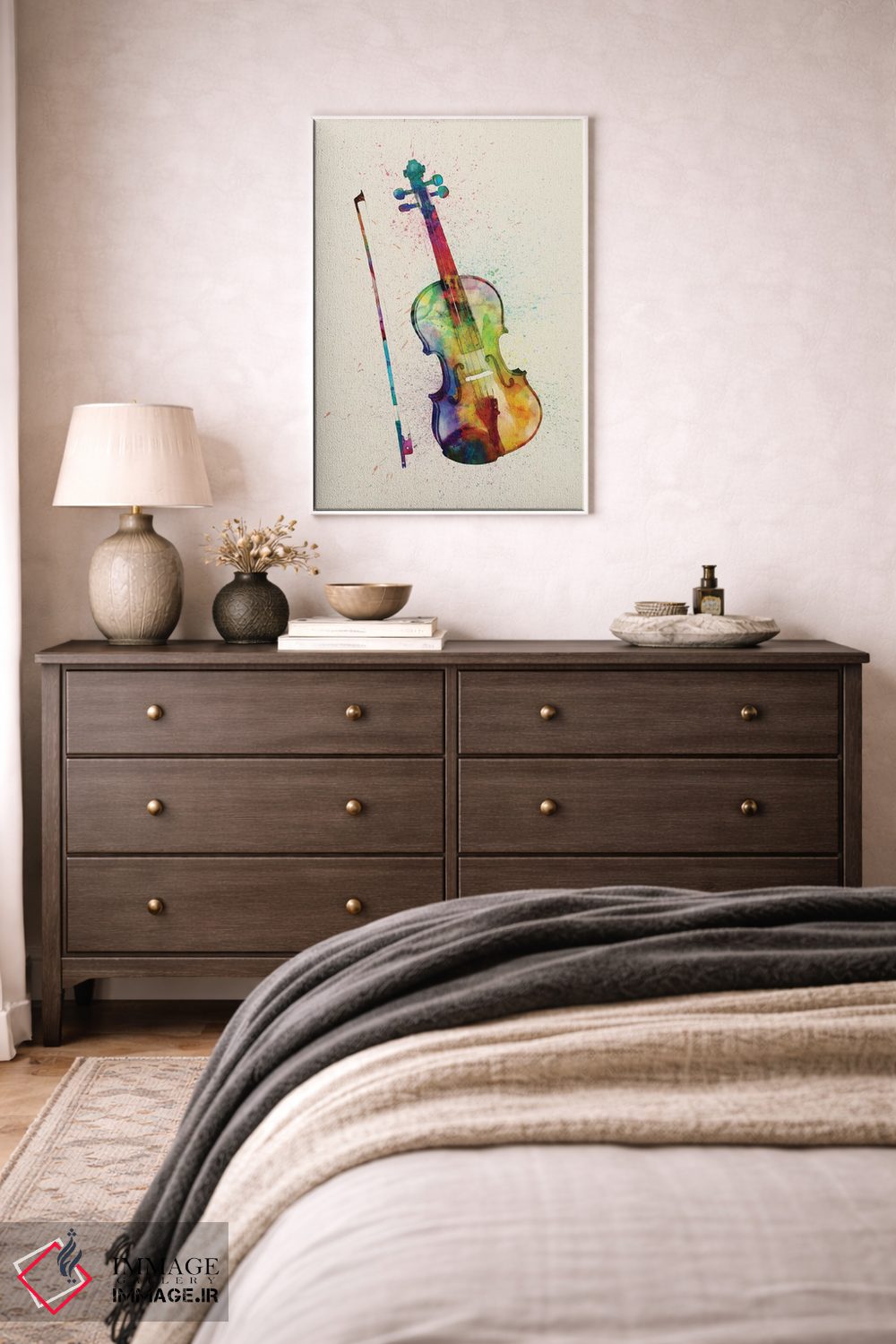 تابلو دکوراتیو ویولن اثر مایکل تامپست - D3W