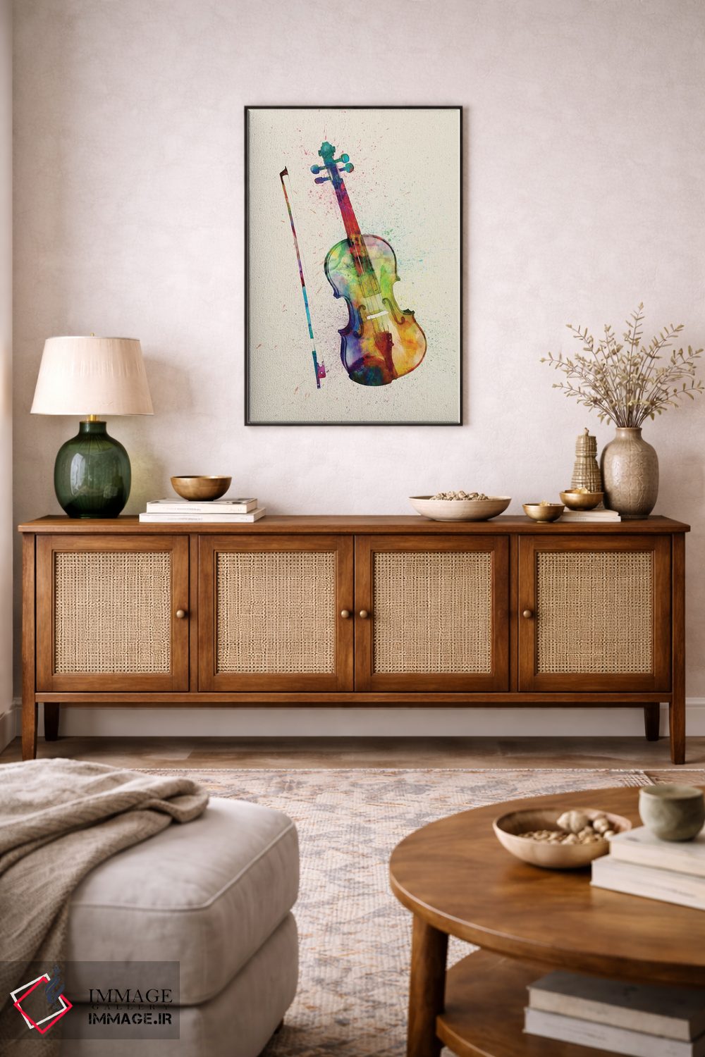 تابلو دکوراتیو ویولن اثر مایکل تامپست - D4B