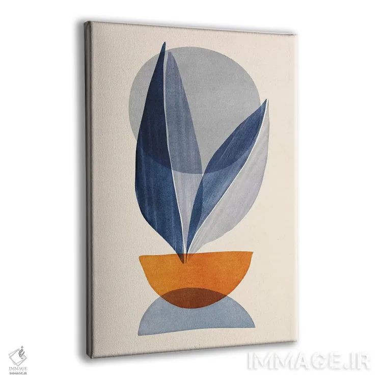 تابلو مینیمال چیدمان طبیعت در زمستان اثر مدرن تروپیکال - نمای پرسپکتیو محصول