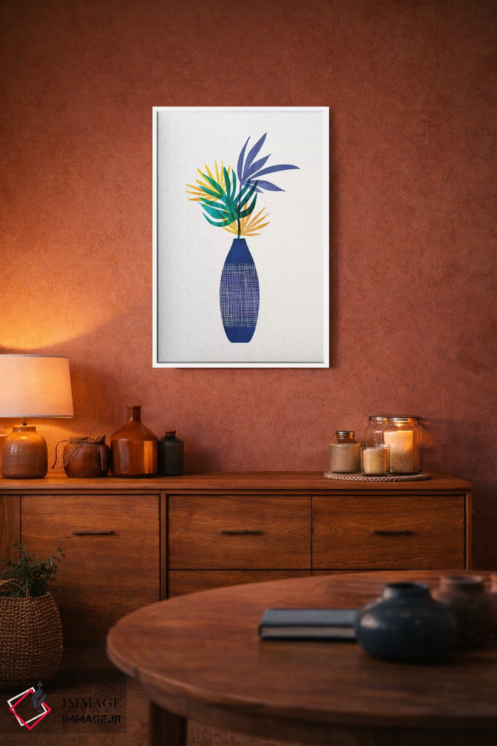 تابلو مدرن سبزیجات گرمسیری مدرن و درخشان اثر مدرن تروپیکال - D4W