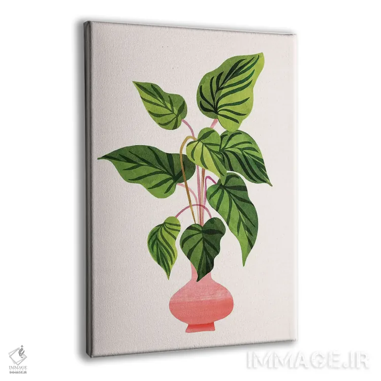 تابلو دکوراتیو شکوفا شدن اثر مدرن تروپیکال - نمای پرسپکتیو محصول