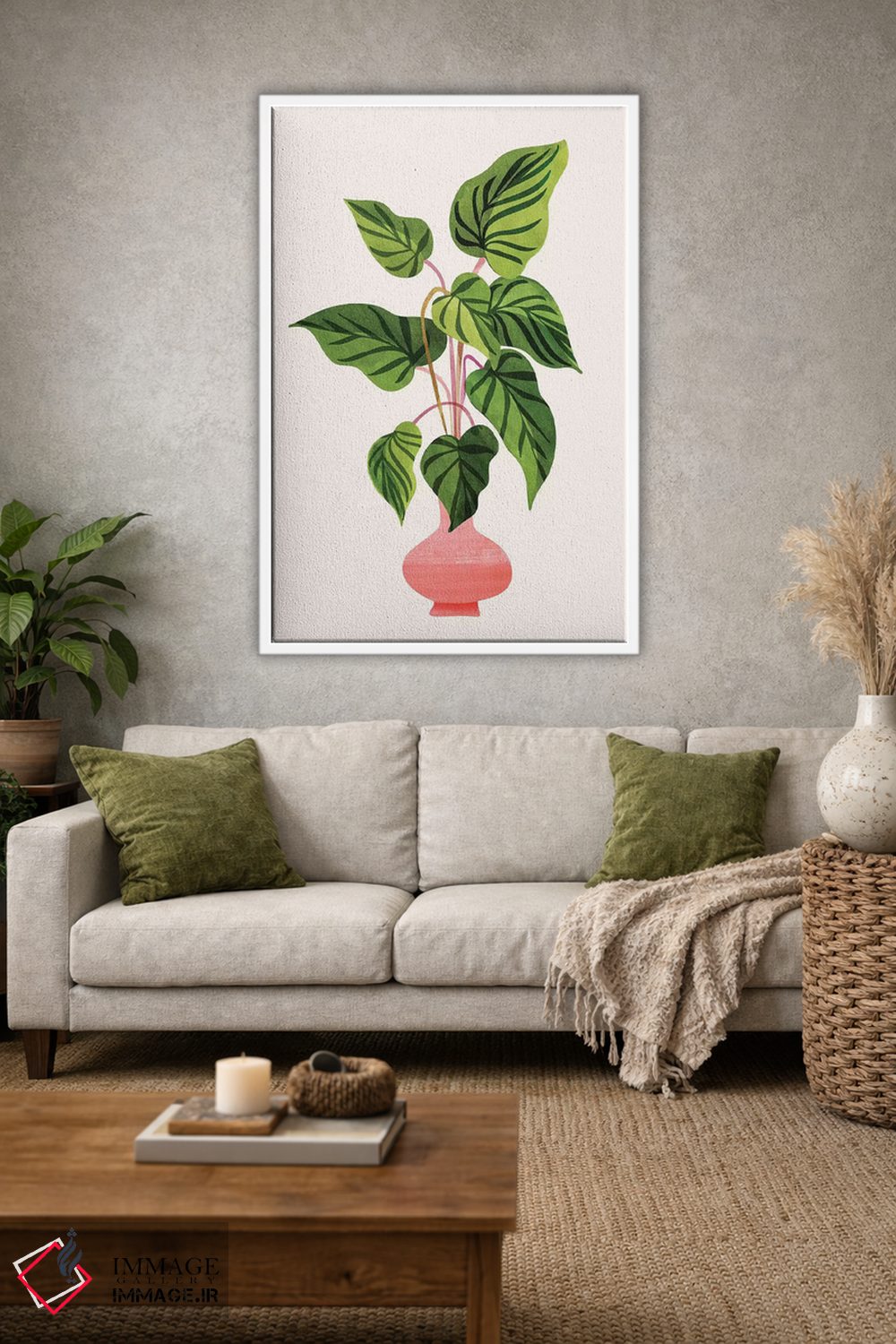 تابلو دکوراتیو شکوفا شدن اثر مدرن تروپیکال - D1W