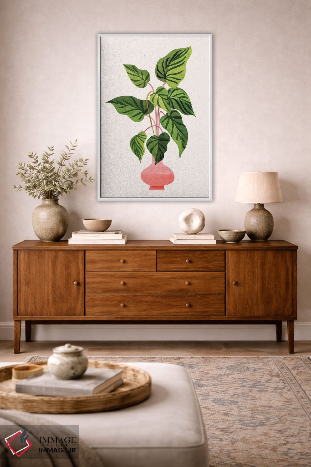 تابلو دکوراتیو شکوفا شدن اثر مدرن تروپیکال - D3W