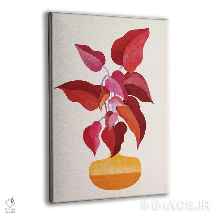 تابلو مینیمال کاملا بالغ اثر مدرن تروپیکال - نمای پرسپکتیو محصول