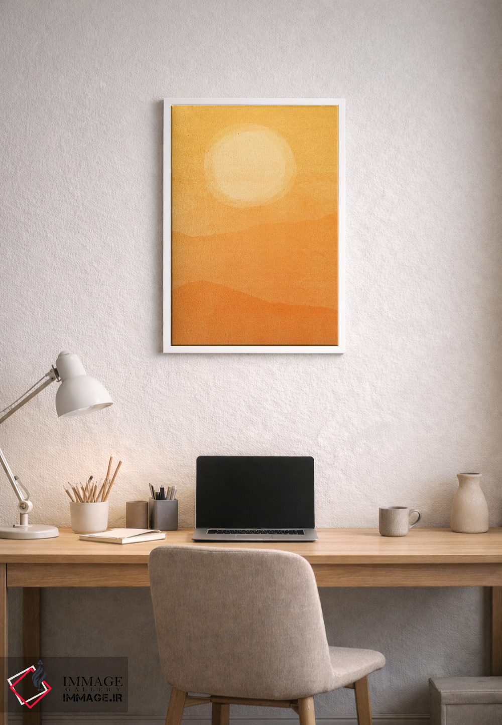 تابلو انتزاعی اثر انتزاعی عصر روستایی - D1W