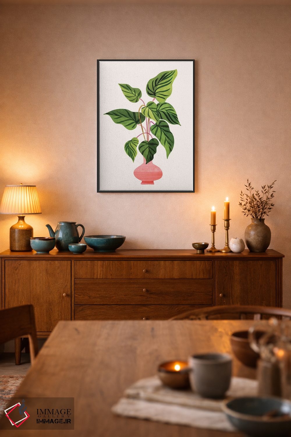 تابلو دکوراتیو شکوفا شدن اثر مدرن تروپیکال - D6B