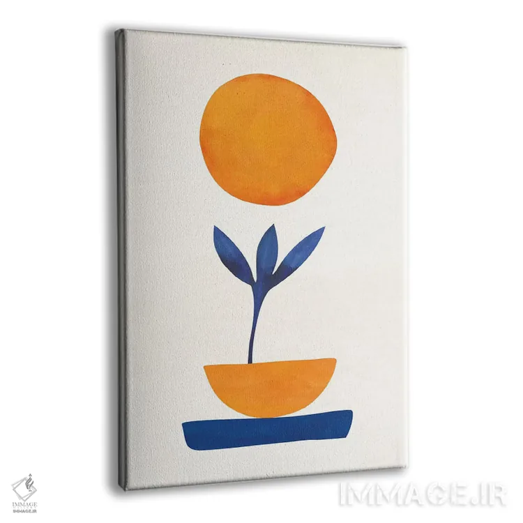 تابلو مینیمال کوچولوی ما اثر مدرن تروپیکال - نمای پرسپکتیو محصول