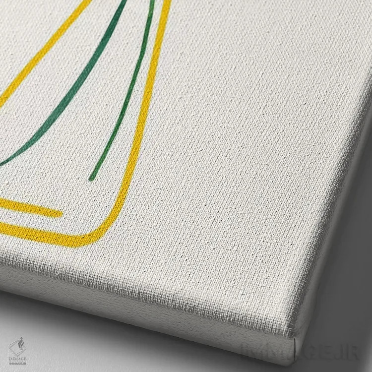 تابلو دکوراتیو گیاهان دارویی ایتالیایی II اثر مدرن تروپیکال - نمای نزدیک بافت بوم