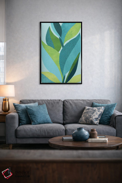 تابلو دکوراتیو به سوی نور اثر مدرن تروپیکال - D6B