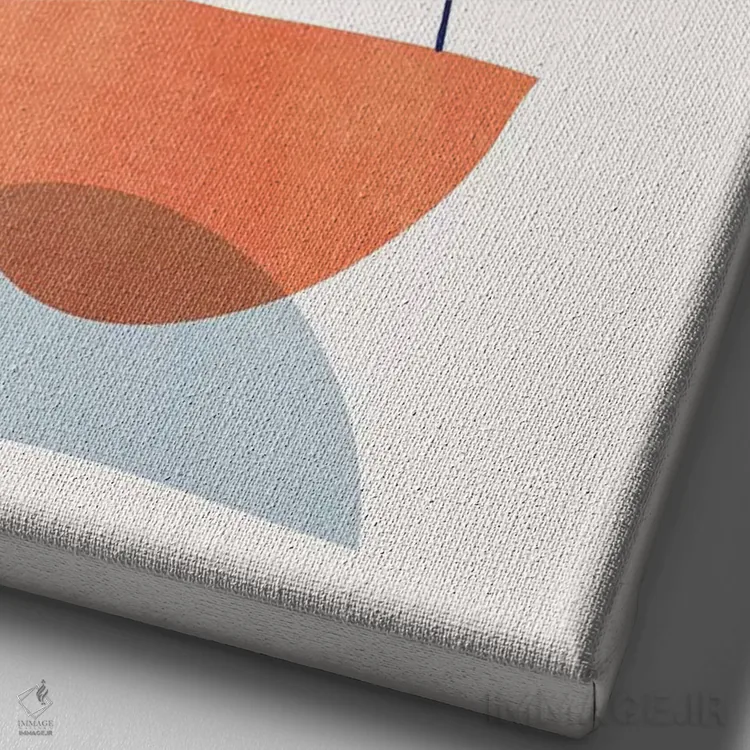 تابلو مینیمال جزایر در آفتاب اثر مدرن تروپیکال - نمای نزدیک بافت بوم