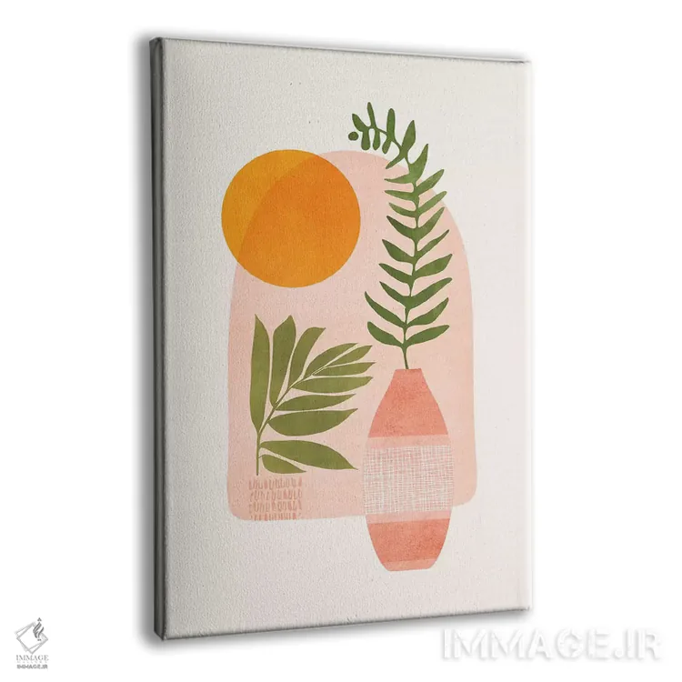 تابلو دکوراتیو سوی روشن اثر مدرن تروپیکال - نمای پرسپکتیو محصول