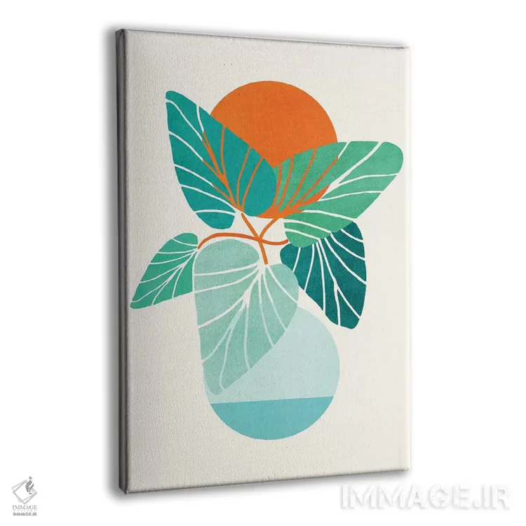 تابلو دکوراتیو زندگی گرمسیری اثر مدرن تروپیکال - نمای پرسپکتیو محصول