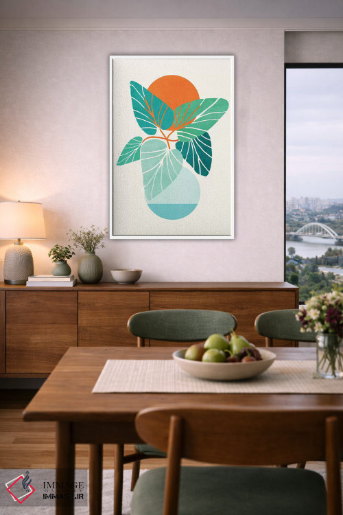 تابلو دکوراتیو زندگی گرمسیری اثر مدرن تروپیکال - D6W