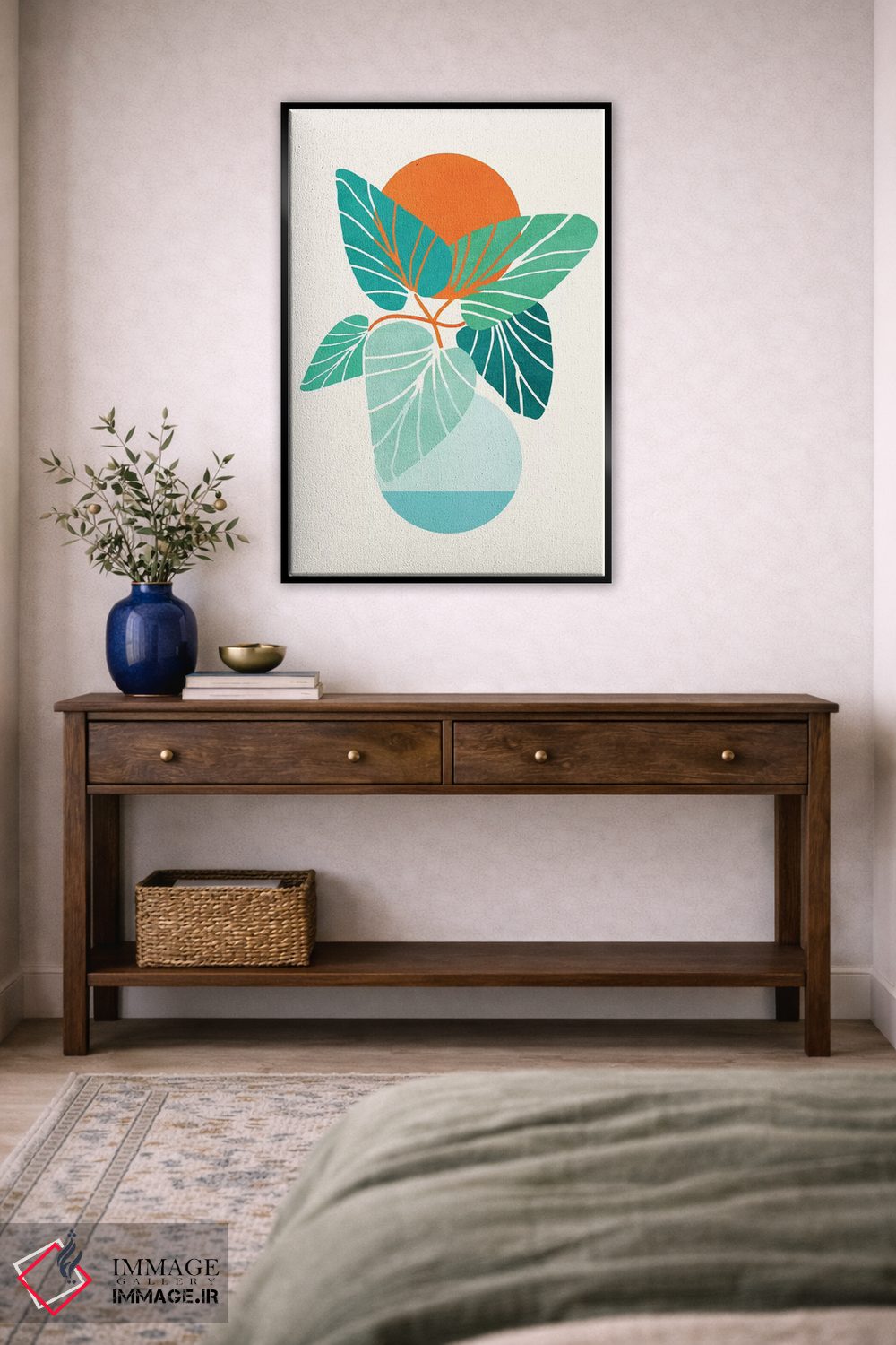 تابلو دکوراتیو زندگی گرمسیری اثر مدرن تروپیکال - D5B