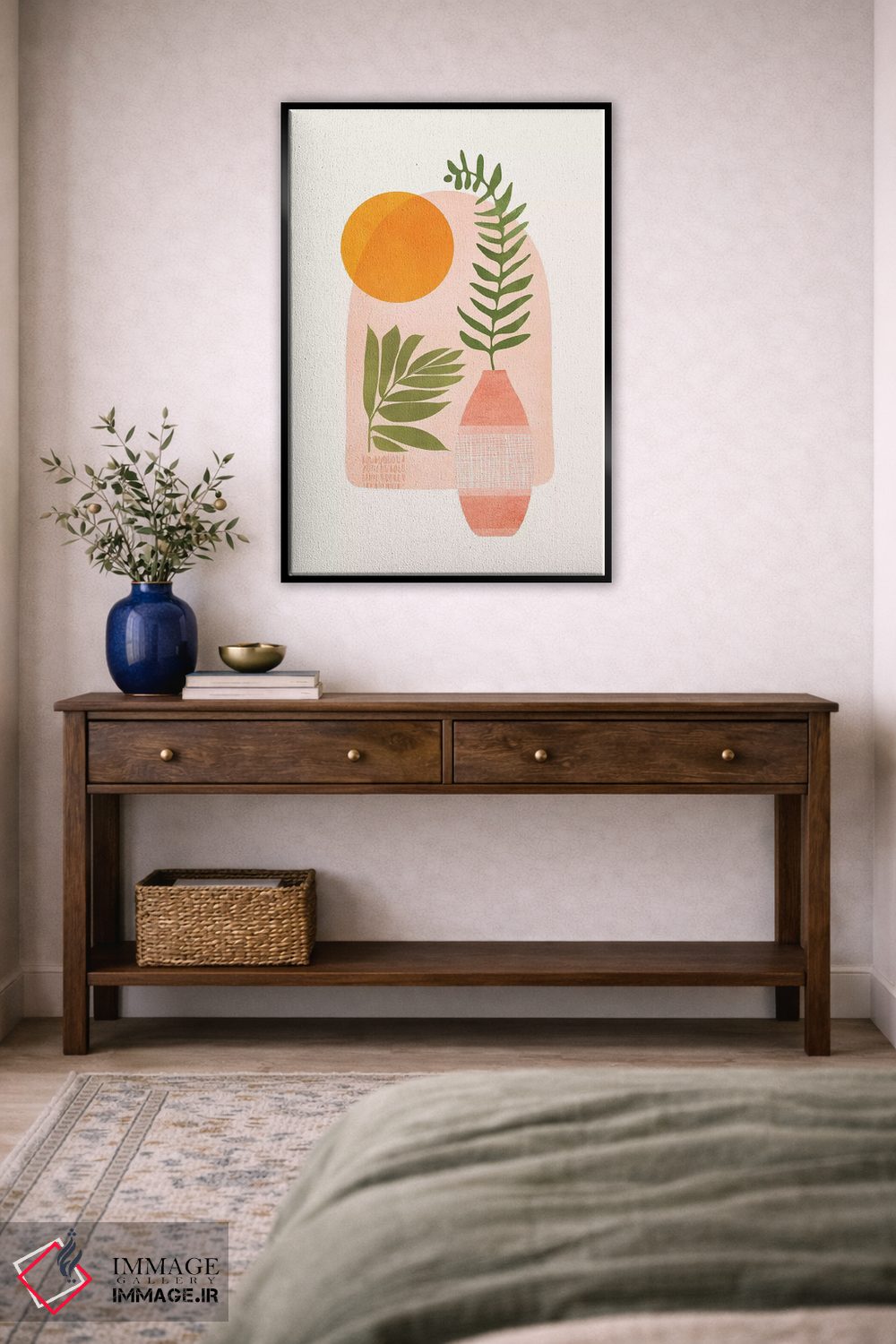 تابلو دکوراتیو سوی روشن اثر مدرن تروپیکال - D5B