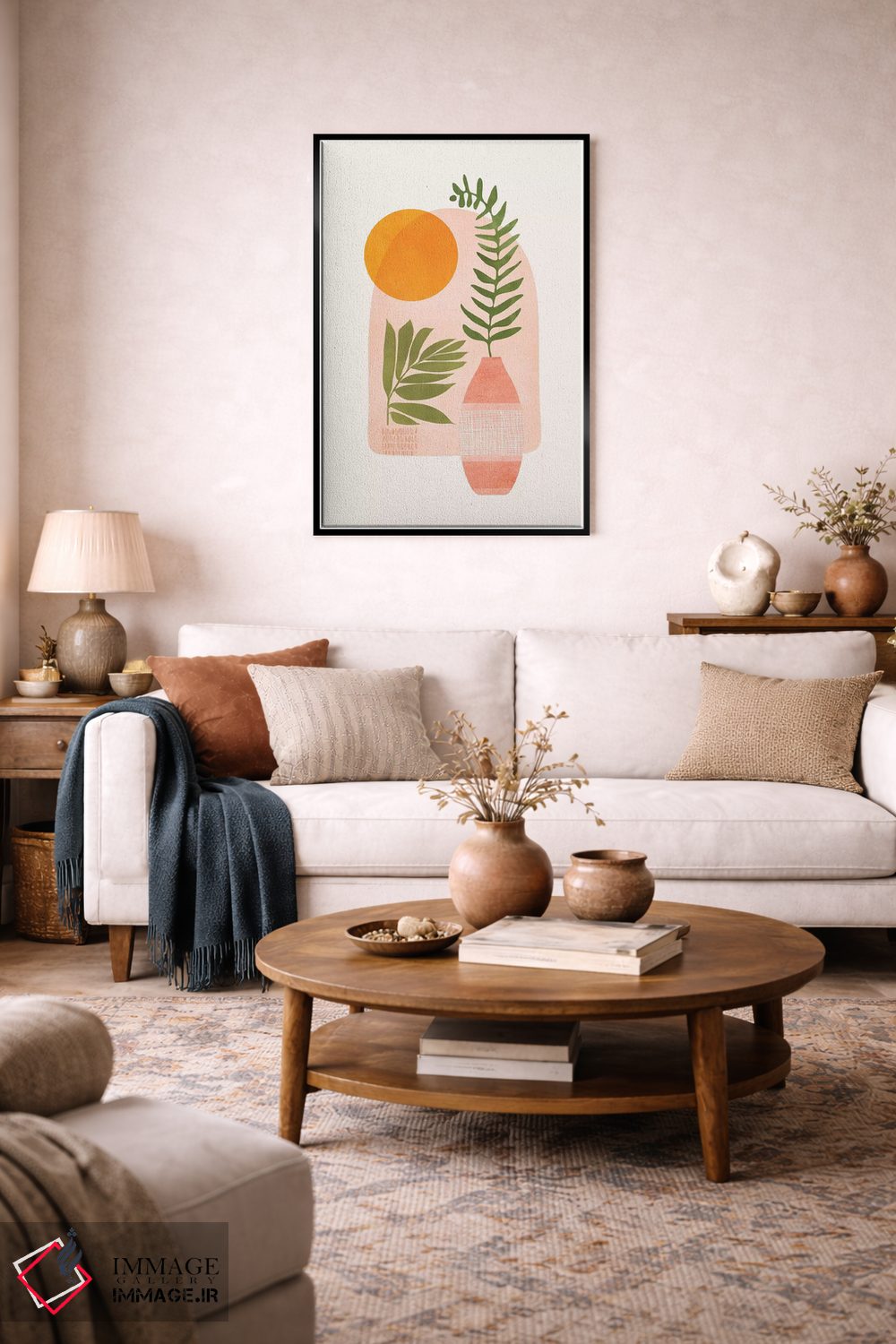 تابلو دکوراتیو سوی روشن اثر مدرن تروپیکال - D4B