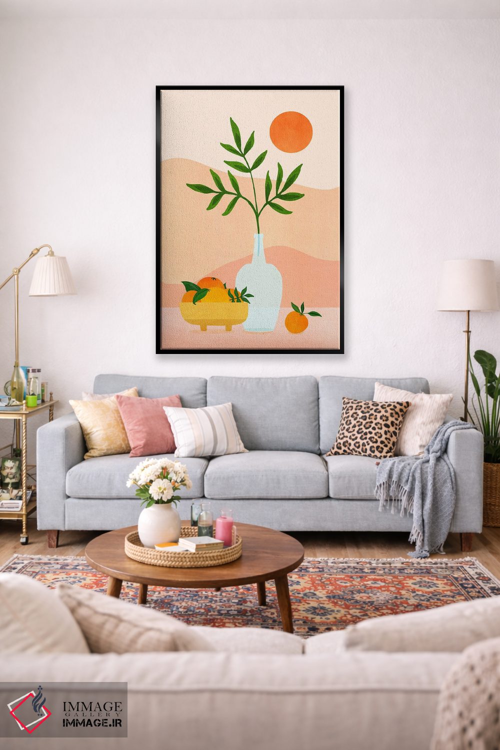 تابلو مینیمال گیجی تابستانی اثر مدرن تروپیکال - D1B