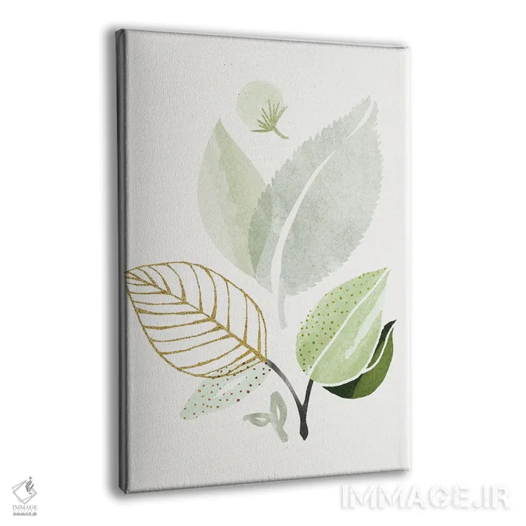 تابلو مینیمال دسته گل جنگل بهاری II اثر مدرن تروپیکال - نمای پرسپکتیو محصول