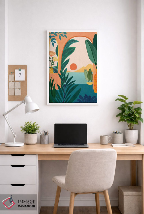 تابلو دکوراتیو عصر گرمسیری اثر مدرن تروپیکال - D3W