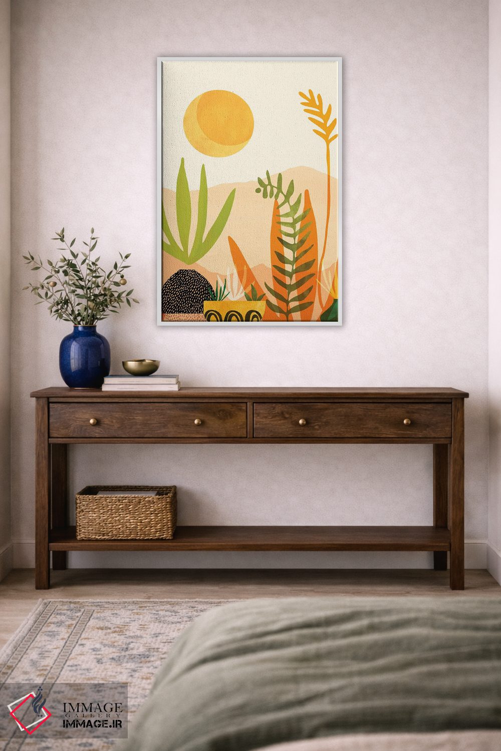 تابلو مدرن برداشت در نیمه تابستان اثر مدرن تروپیکال - D3W