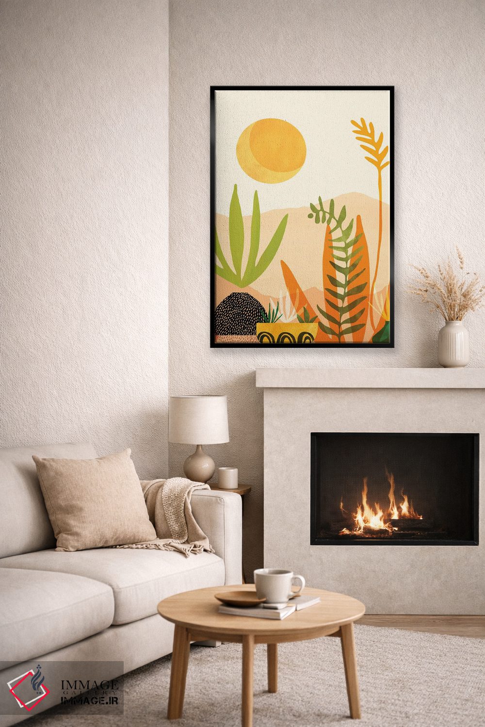 تابلو مدرن برداشت در نیمه تابستان اثر مدرن تروپیکال - D6B