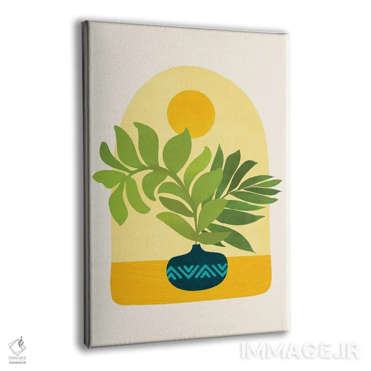 تابلو مینیمال صبح یکشنبه اثر مدرن تروپیکال - نمای پرسپکتیو محصول