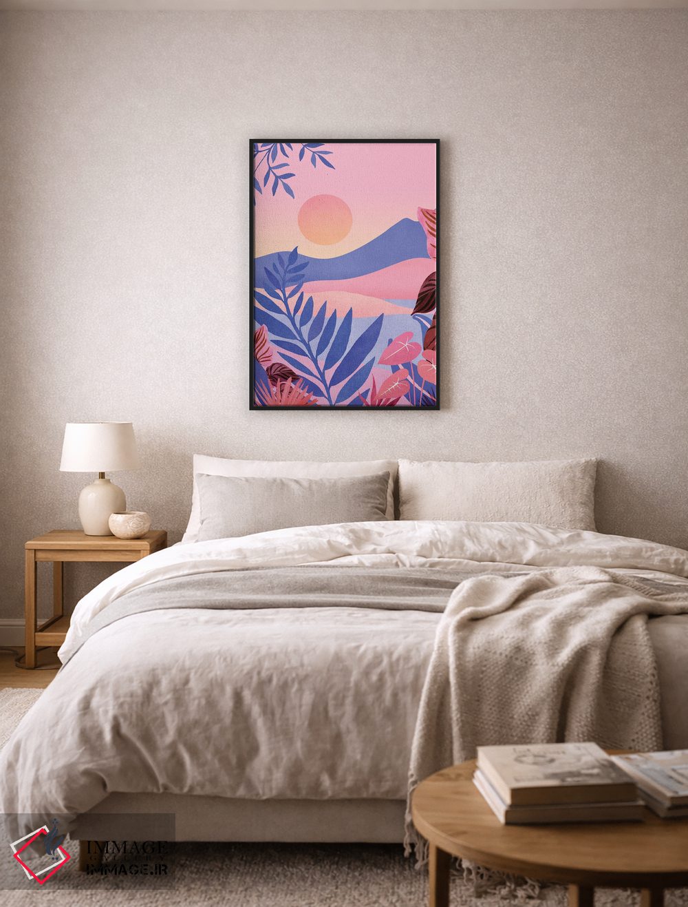 تابلو مدرن غروب هاوایی اثر مدرن تروپیکال - D5B
