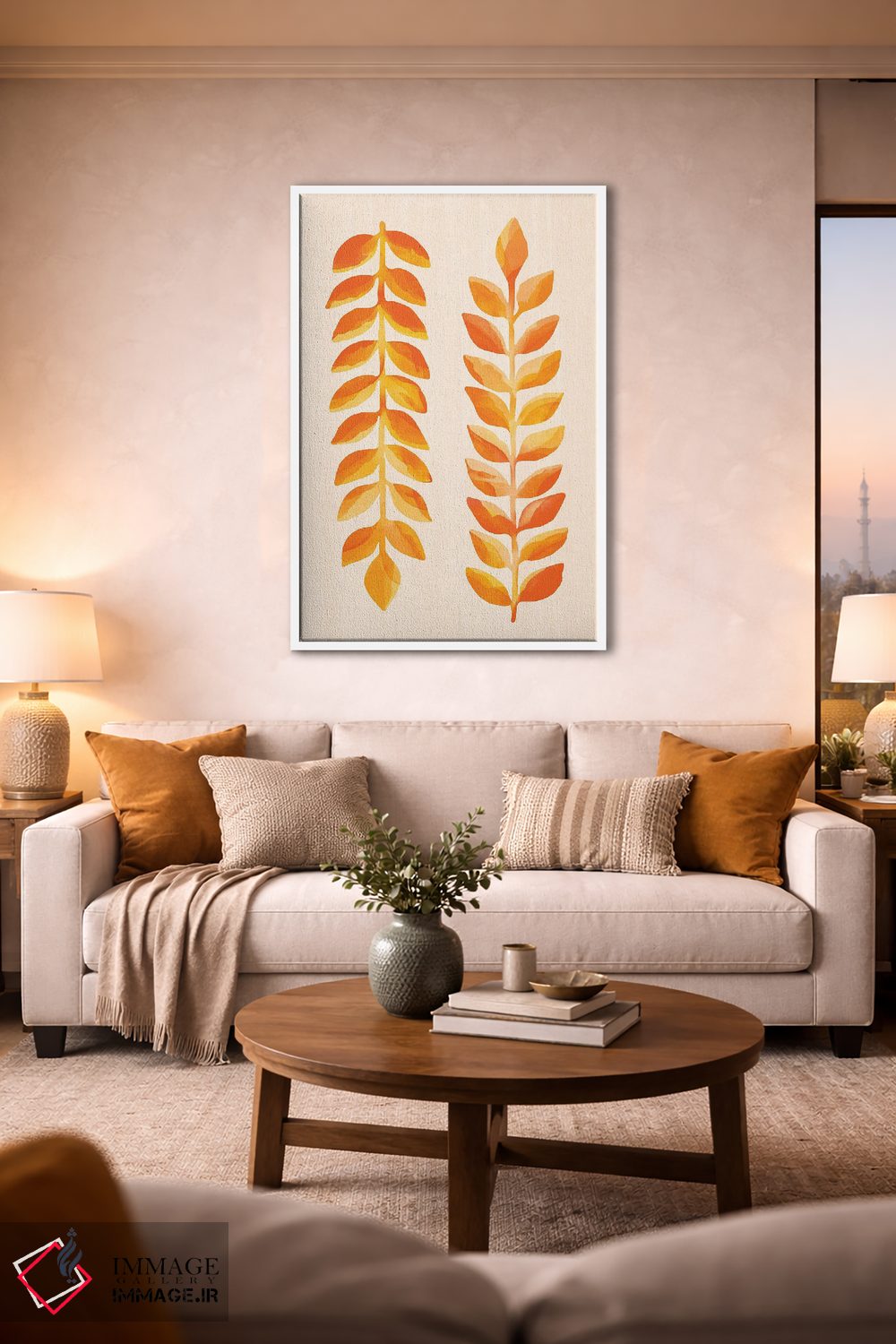 تابلو مینیمال جشنواره مناطق گرمسیری اثر مدرن تروپیکال - D1W