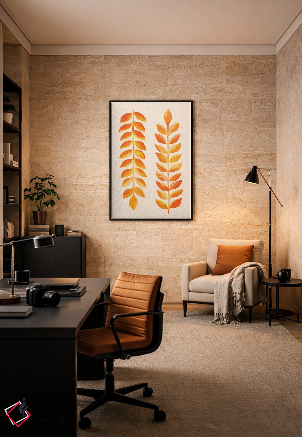 تابلو مینیمال جشنواره مناطق گرمسیری اثر مدرن تروپیکال - D5B