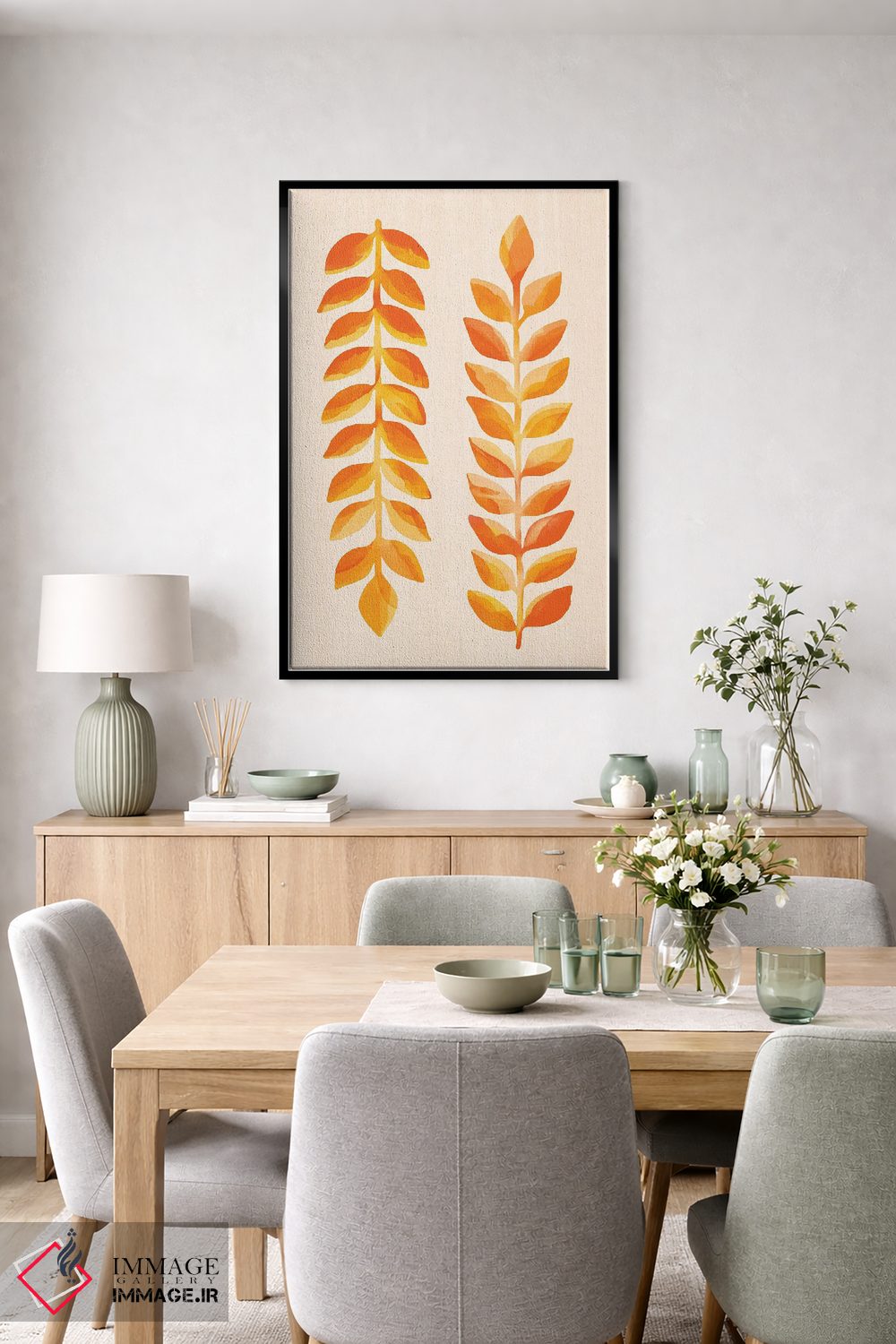 تابلو مینیمال جشنواره مناطق گرمسیری اثر مدرن تروپیکال - D6B