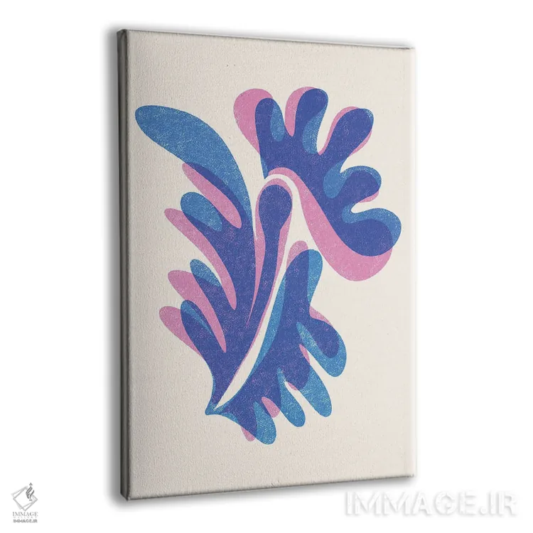 تابلو انتزاعی ریزوگراف ملکه پروانه ها اثر مدرن تروپیکال - نمای پرسپکتیو محصول