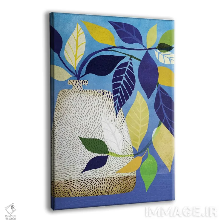 تابلو دکوراتیو پیچک و آسمان آبی I اثر مدرن تروپیکال - نمای پرسپکتیو محصول