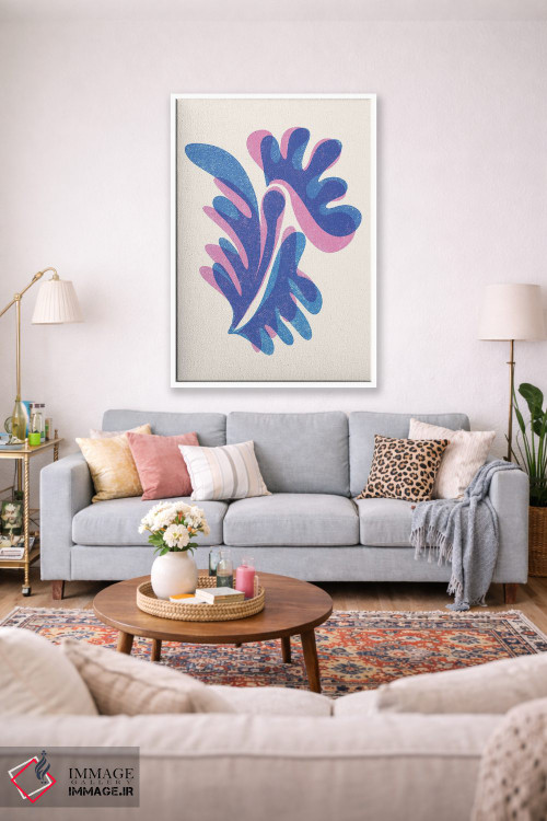 تابلو انتزاعی ریزوگراف ملکه پروانه ها اثر مدرن تروپیکال - D1W