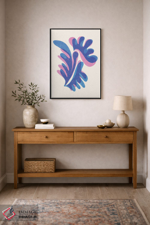 تابلو انتزاعی ریزوگراف ملکه پروانه ها اثر مدرن تروپیکال - D2B