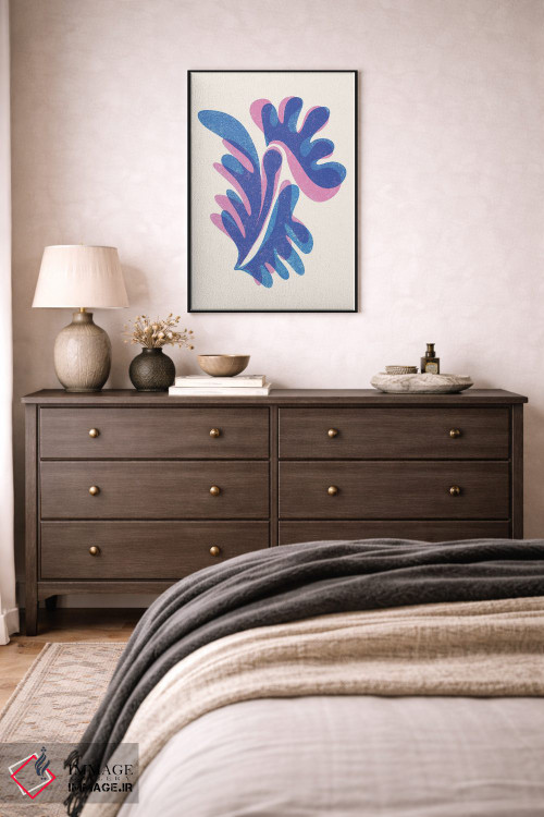 تابلو انتزاعی ریزوگراف ملکه پروانه ها اثر مدرن تروپیکال - D6B