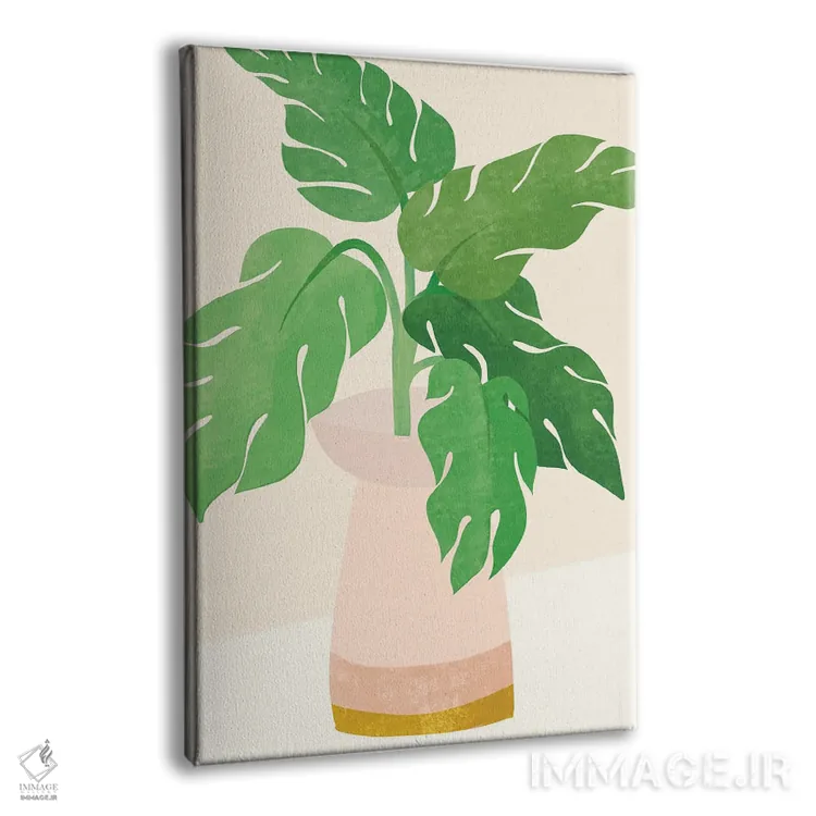 تابلو دکوراتیو صبح تازه اثر مدرن تروپیکال - نمای پرسپکتیو محصول