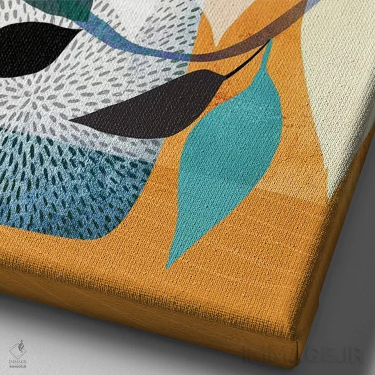 تابلو دکوراتیو پیچک در حیاط اثر مدرن تروپیکال - نمای نزدیک بافت بوم