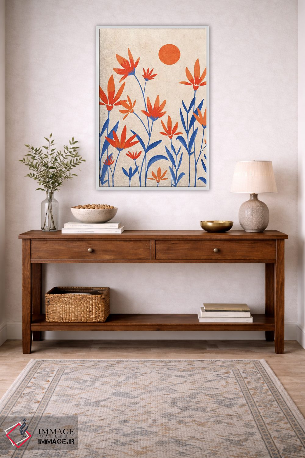 تابلو مدرن کیهان و آفتاب اثر مدرن تروپیکال - D4W