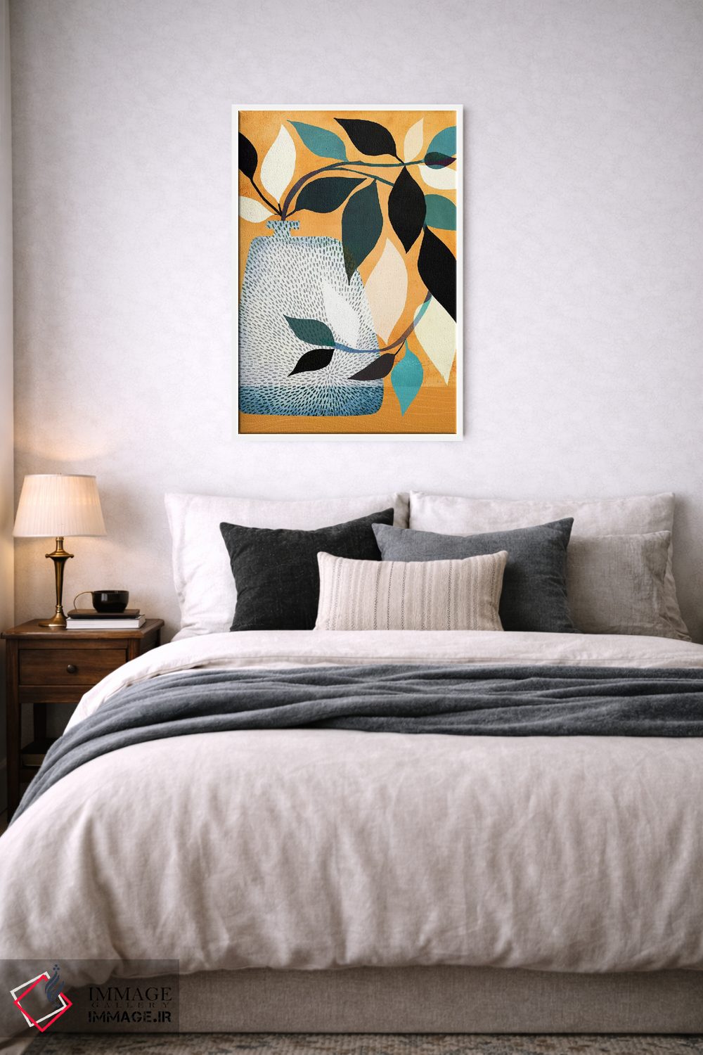 تابلو دکوراتیو پیچک در حیاط اثر مدرن تروپیکال - D4W