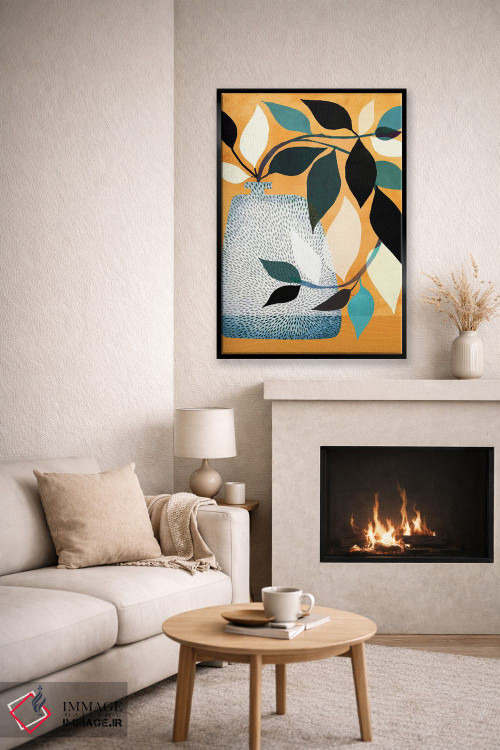 تابلو دکوراتیو پیچک در حیاط اثر مدرن تروپیکال - D6B