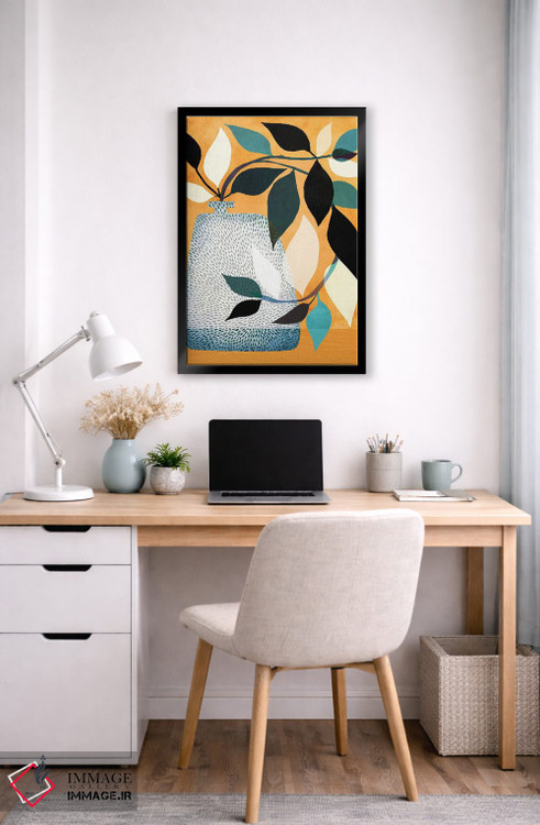 تابلو دکوراتیو پیچک در حیاط اثر مدرن تروپیکال - D5B