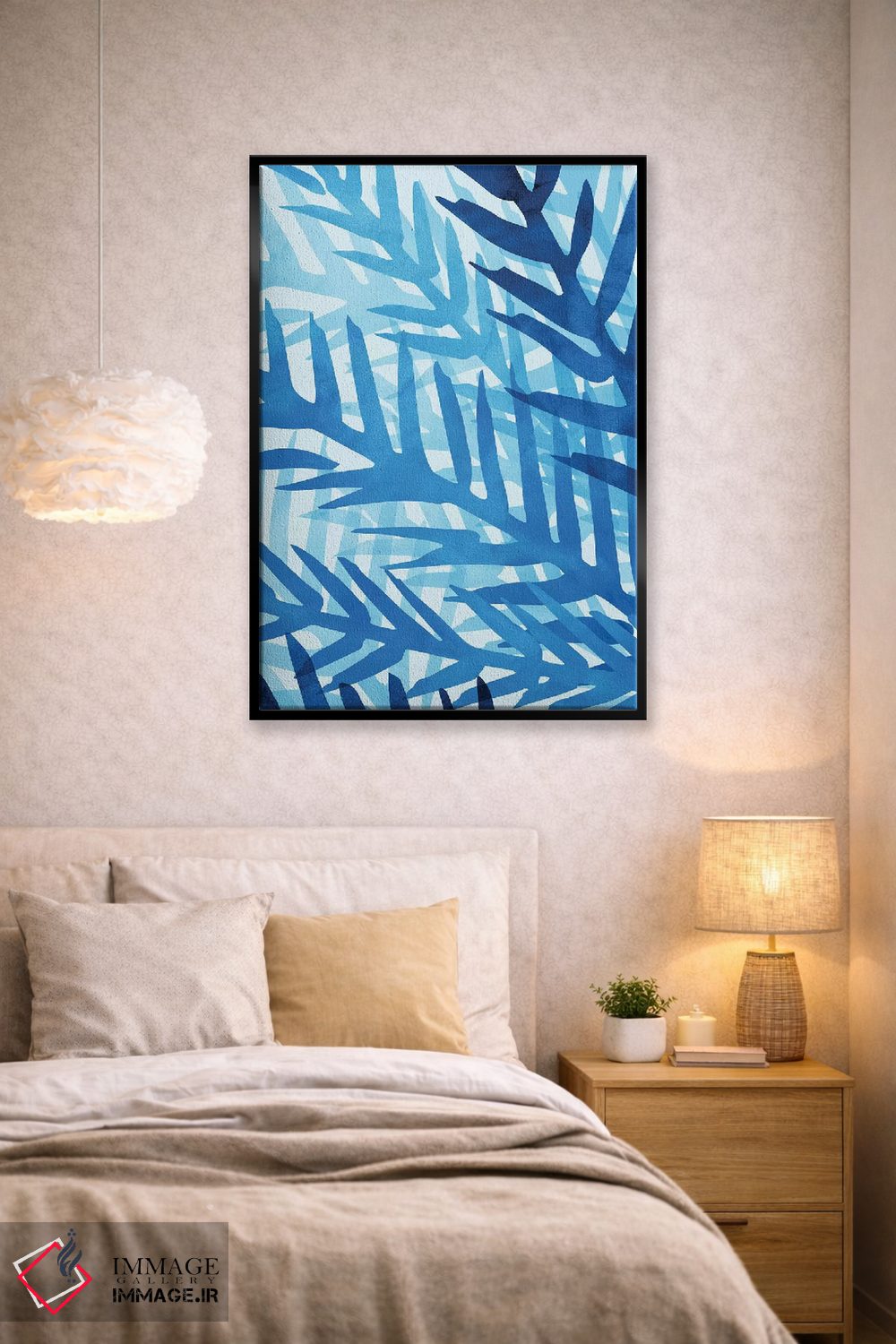 تابلو مینیمال نخل جنگلی اثر مدرن تروپیکال - D2B