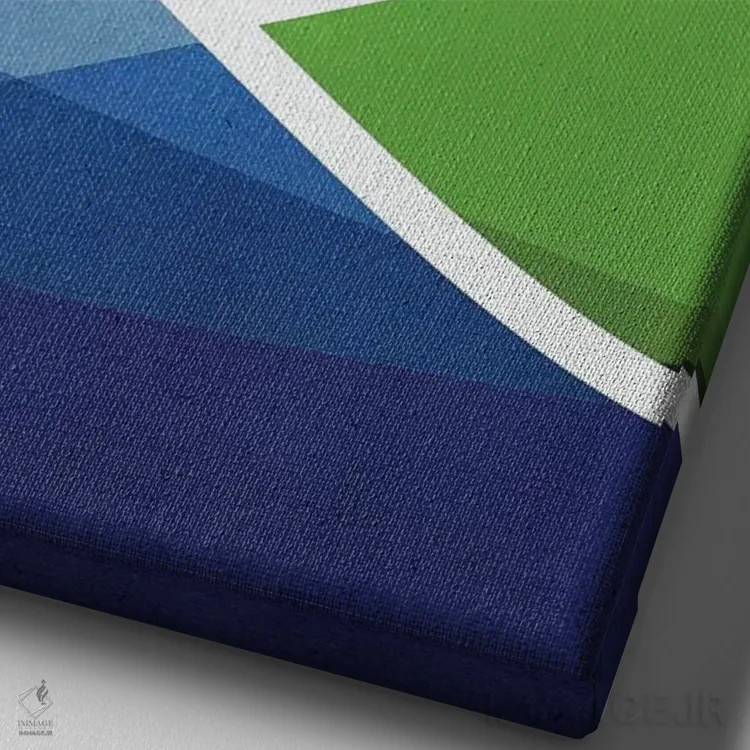 تابلو مینیمال ساحل اوآهو اثر مدرن تروپیکال - نمای نزدیک بافت بوم