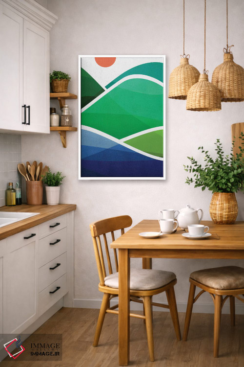 تابلو مینیمال ساحل اوآهو اثر مدرن تروپیکال - D5W