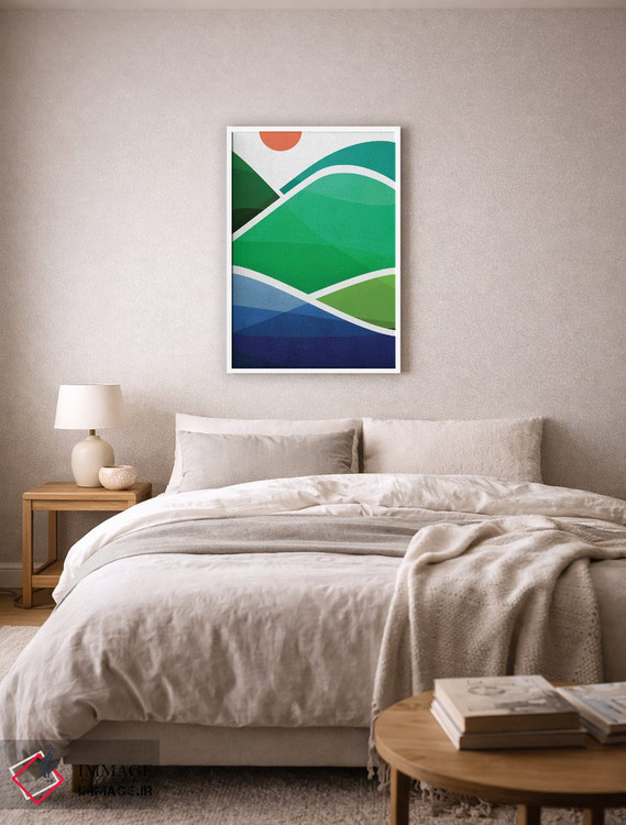 تابلو مینیمال ساحل اوآهو اثر مدرن تروپیکال - D6W