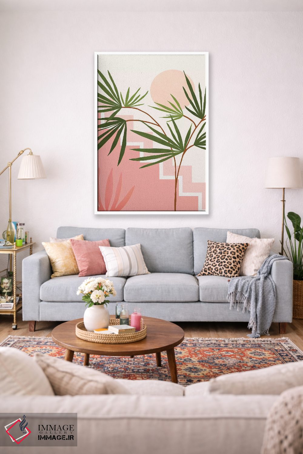 تابلو مینیمال تابستان در بلیز اثر مدرن تروپیکال - D1W