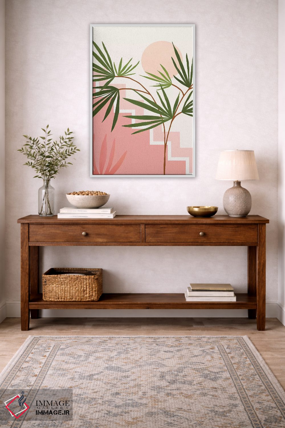 تابلو مینیمال تابستان در بلیز اثر مدرن تروپیکال - D3W