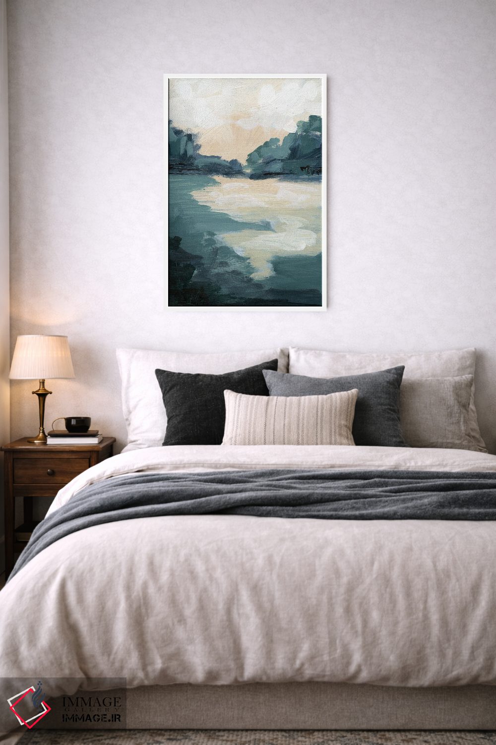 تابلو انتزاعی مرداب آرام I اثر آپریل موفات - D5W