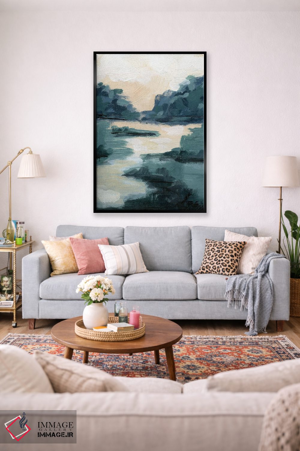 تابلو انتزاعی مرداب آرام II اثر آپریل موفات - D2B